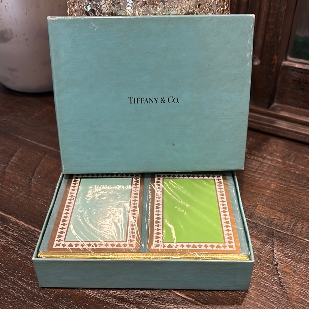 Tiffany & Co. Green and Gold Card Set